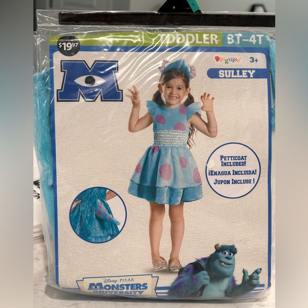 Monsters Inc. Sulley Toddler Costume BRAND NEW